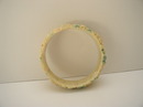 Celluloid vintage floral bangle