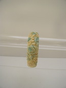 Celluloid vintage floral bangle