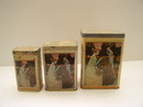 Three Delightful French Art Nouveau Tea Tins
