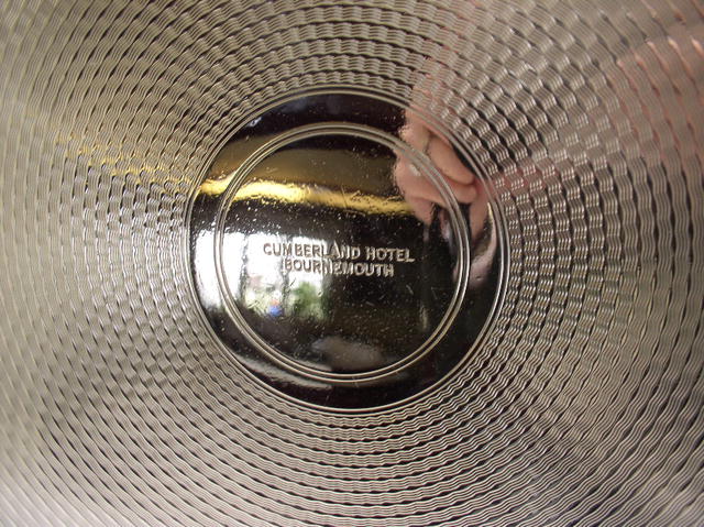 English Hotel Silver Plate Serving Tray