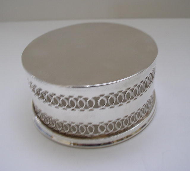 English Silver Plate British Airway Wine Cannister