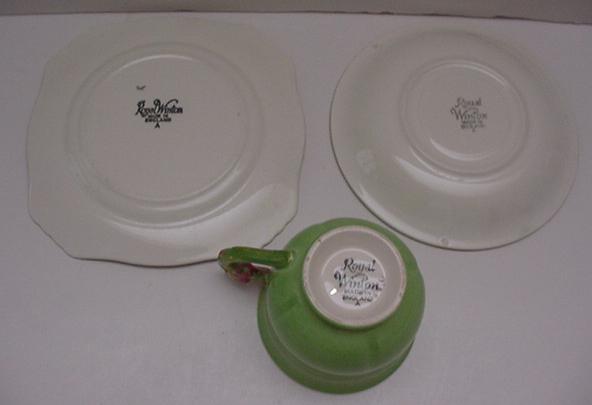Royal Winton Pastel Apple Green Honey Lily Trio