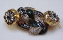 Coro Vintage Duette Flower Brooch