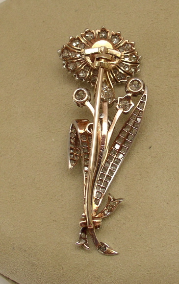 Victorian Diamond Trembler Brooch