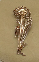Victorian Diamond Trembler Brooch