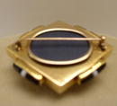 Vict. 15 ct. Gold Agate Flower & Pearl Brooch