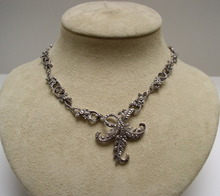 English 1920's marcasite necklace