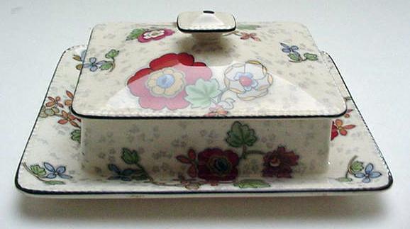 Crown Ducal Beaumont Chintz Covered Sardine