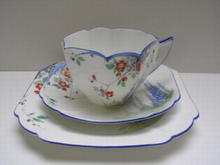 Shelley China Queen Anne Country Bluebell Trio
