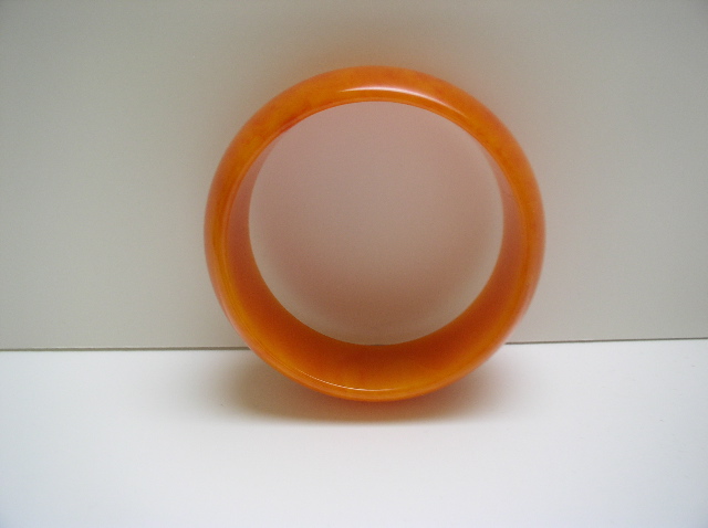 Bakelite Vintage Orange Bangle