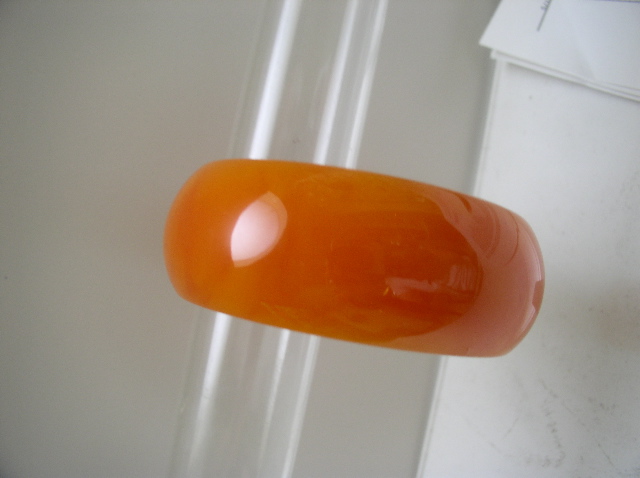 Bakelite Vintage Orange Bangle