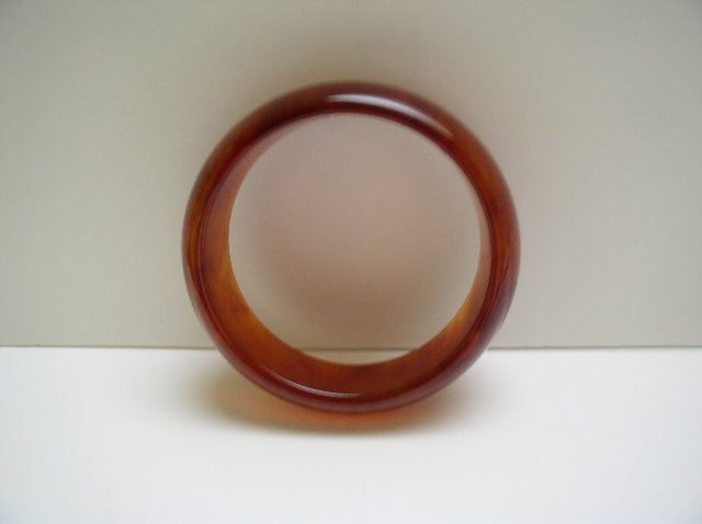 Bakelite Vintage Tortoiseshell Colored Bangle
