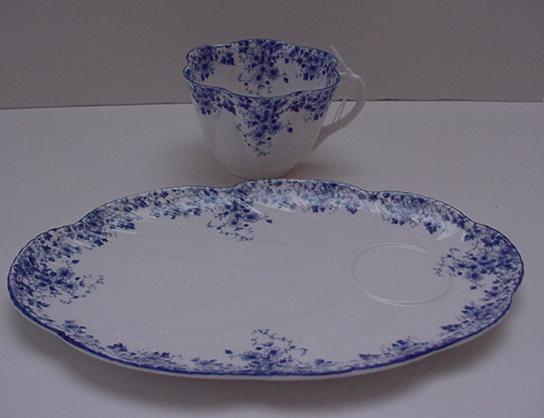 Shelley Dainty Blue T.V. Set