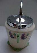Lovely 1930's Lady Biscuit Barrel
