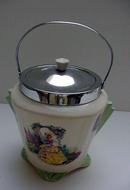 Lovely 1930's Lady Biscuit Barrel