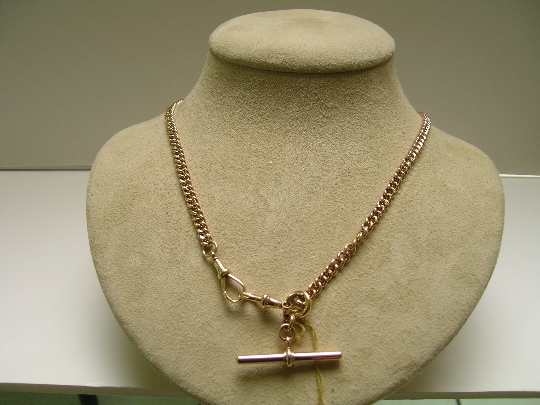 Victorian 18 kt. gold link Prince Albert chain