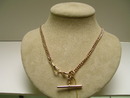 Victorian 18 kt. gold link Prince Albert chain