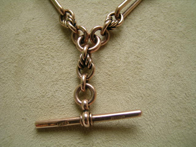 Victorian 9ct Rose Gold Double Prince Albert
