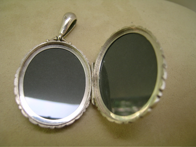 English Victorian Sterling Silver Locket