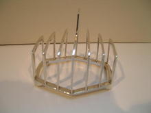 English Sterling Silver Toastrack