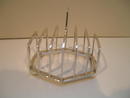English Sterling Silver Toastrack