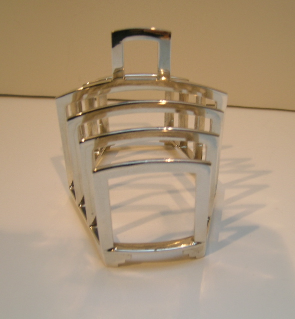 English Sterling Silver Toastrack