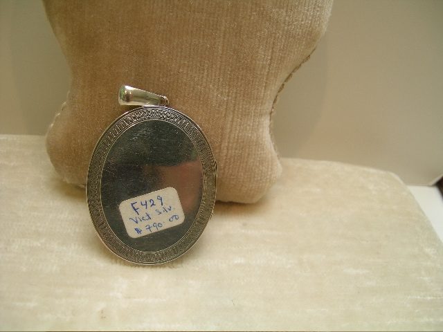 English Victorian Silver Locket
