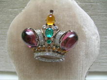 Vintage Trifari Sterling Crown Brooch