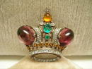 Vintage Trifari Sterling Crown Brooch