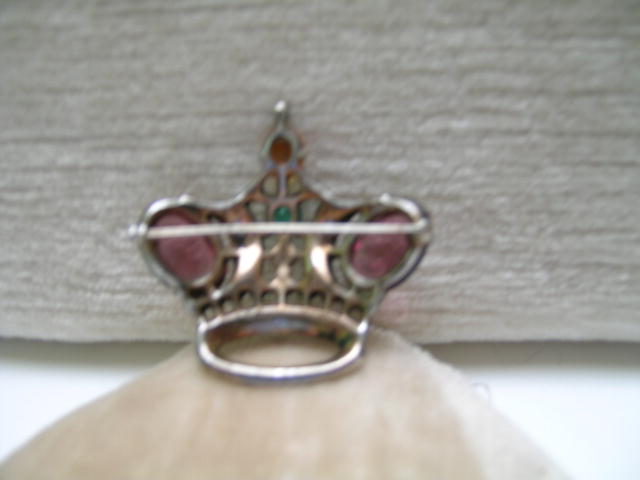 Vintage Trifari Sterling Crown Brooch