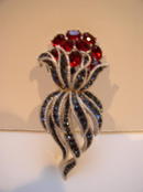 Trifari Vintage Sparkling flower Brooch