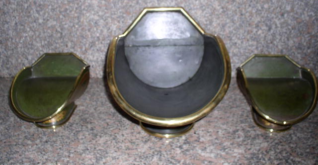 Set of Three Display Toleware Hoppers