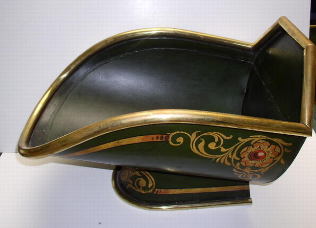 Set of Three Display Toleware Hoppers