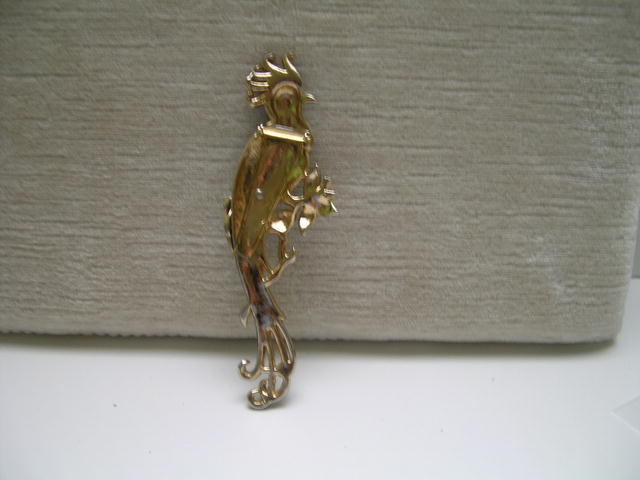 Vintage Coro Enamel Bird Brooch