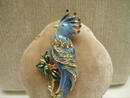 Vintage Coro Enamel Bird Brooch