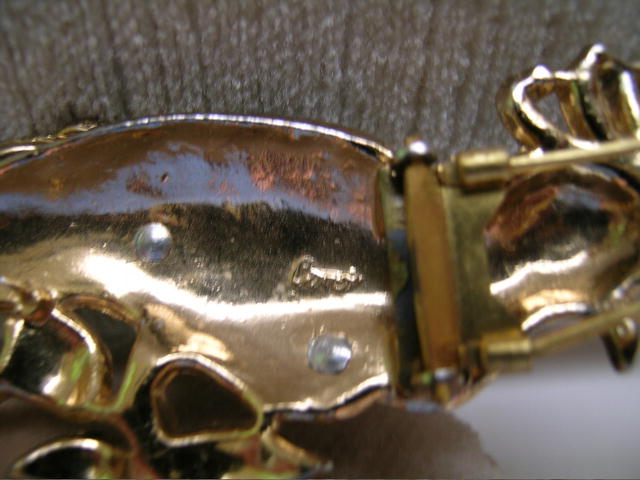 Vintage Coro Enamel Bird Brooch
