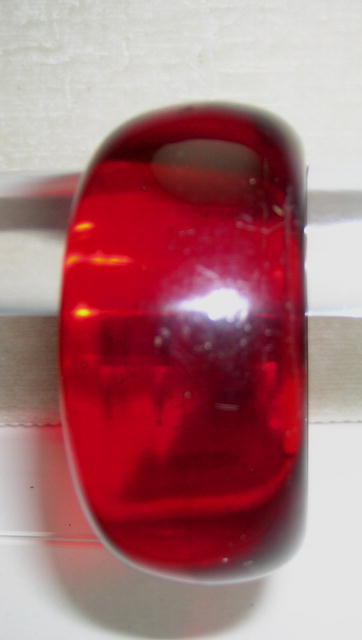Big and bold and Bright Red Bakelite Bangle