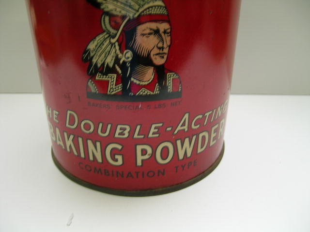 Large Calulmet Double Acting Baking Powder Tin