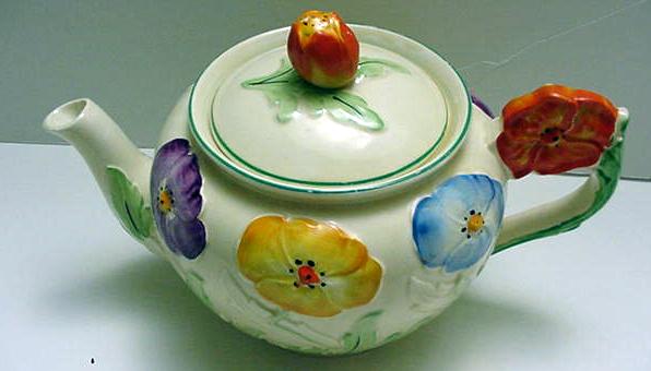 Grindley English Flower Tea Set With Teapot