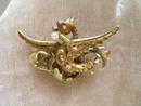 French Antique 18 Ct. Griffin Brooch