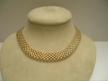 15 Ct. Victorian English Basketweave Necklace