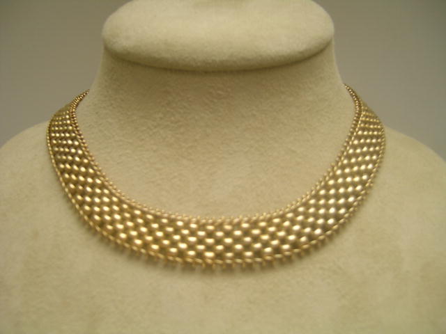 15 Ct. Victorian English Basketweave Necklace