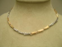 !8 Ct. Gold and Platinum English Necklace