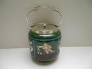 Shelley Intarsio Biscuit Barrel with Silver