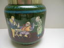 Shelley Intarsio Biscuit Barrel with Silver