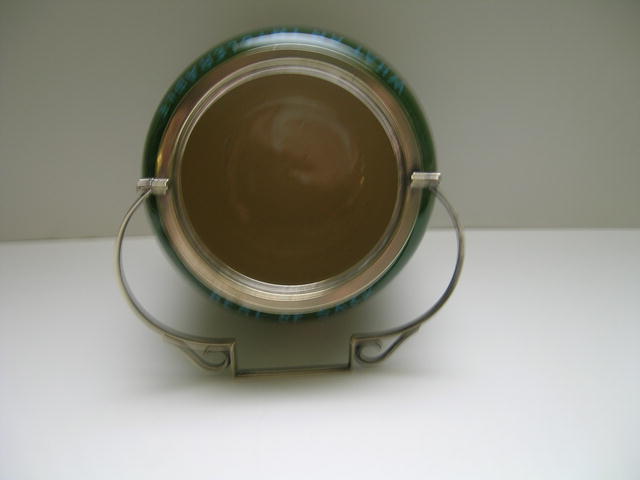 Shelley Intarsio Biscuit Barrel with Silver