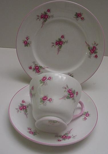 Shelley Rose Spray Tea Set For Four
