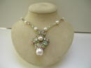 Miriam Haskell Pearl and Crystal Necklace