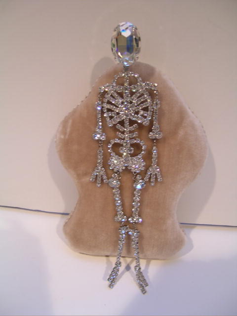 Butler and Wilson Large Skeleton Brooch