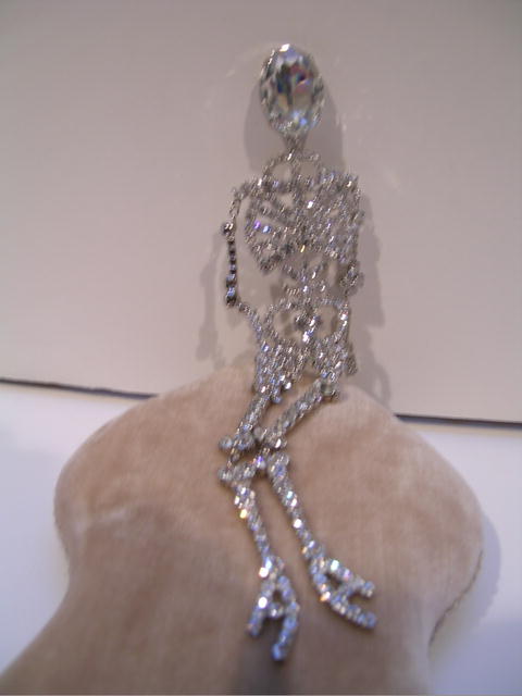 Butler and Wilson Large Skeleton Brooch